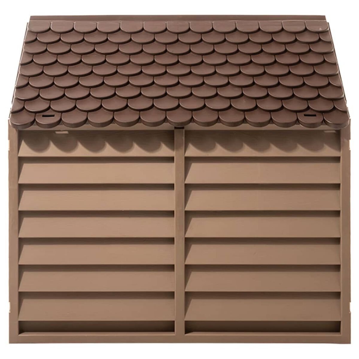 Buda dla Psa z Tworzywa 86x84x82 cm Polipropylen Brązowa – widok 4