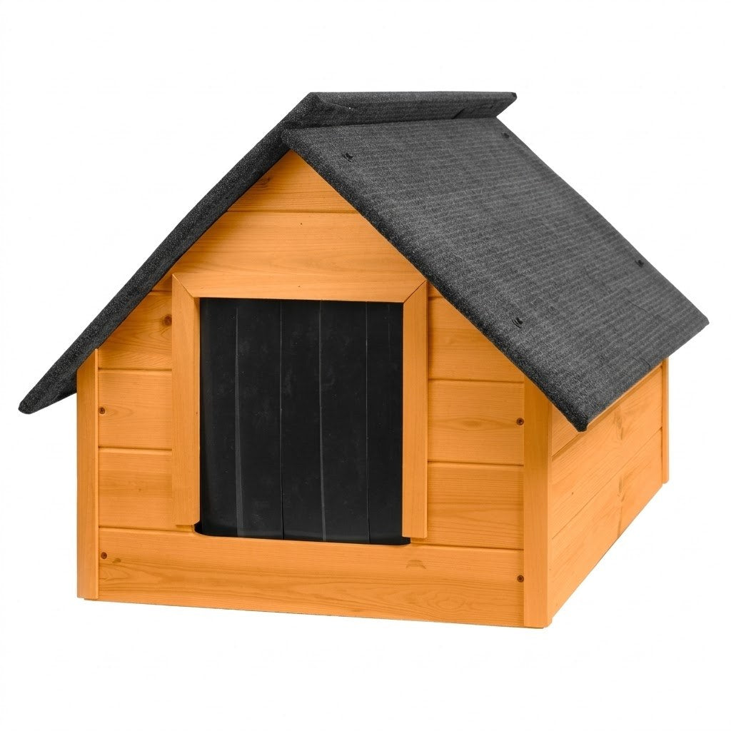 Buda dla shih tzu – Ocieplana, Drewniana, Teak, M – zdjęcie produktu