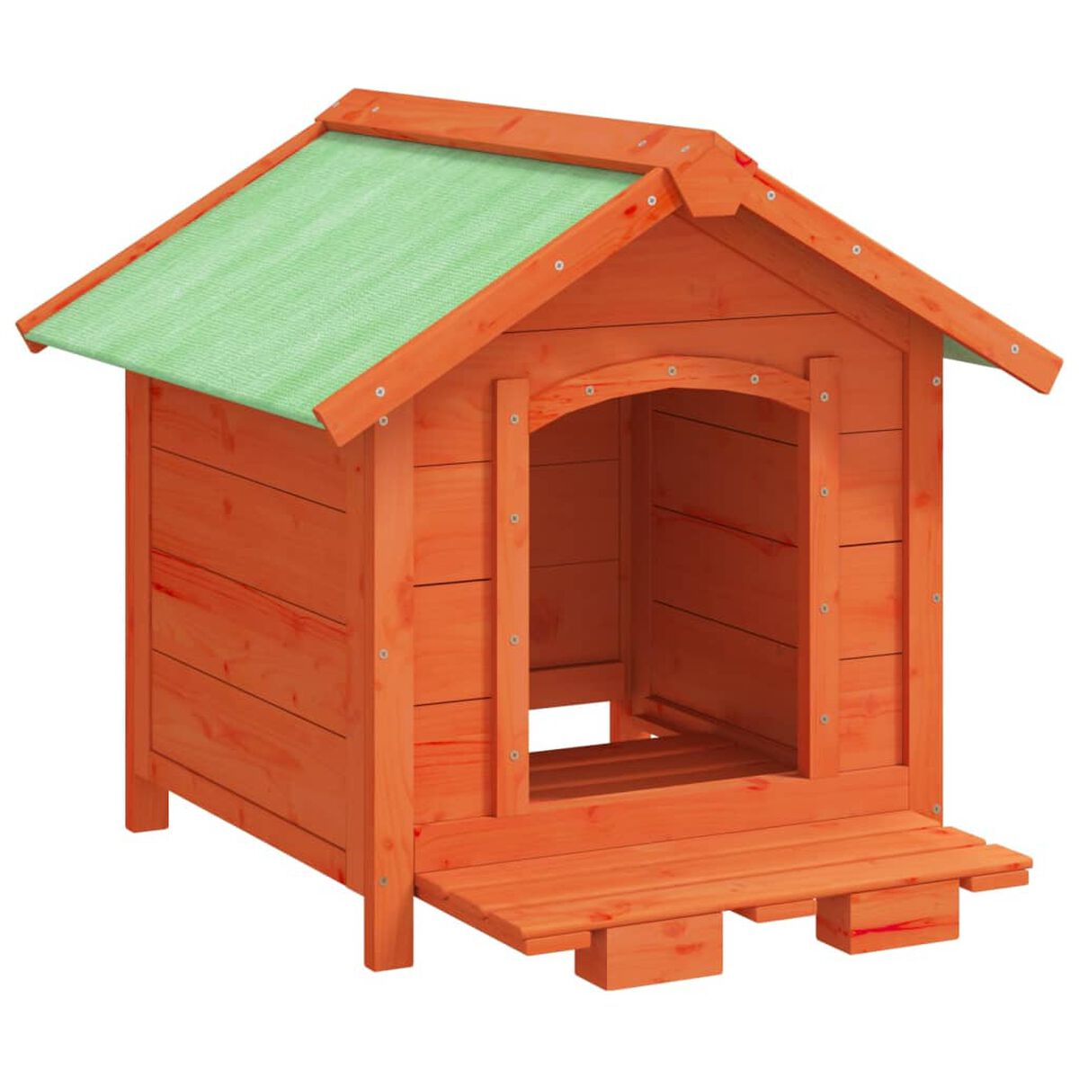 Buda dla Yorka i Małych Ras 65x65x61,5 cm Drewno Sosnowe Brązowa – widok 4