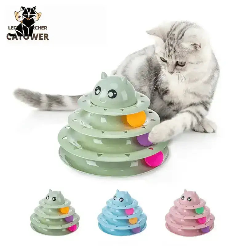 Catower – Edukacyjna Zabawka dla Kota Wielopoziomowy Kot Zabawka