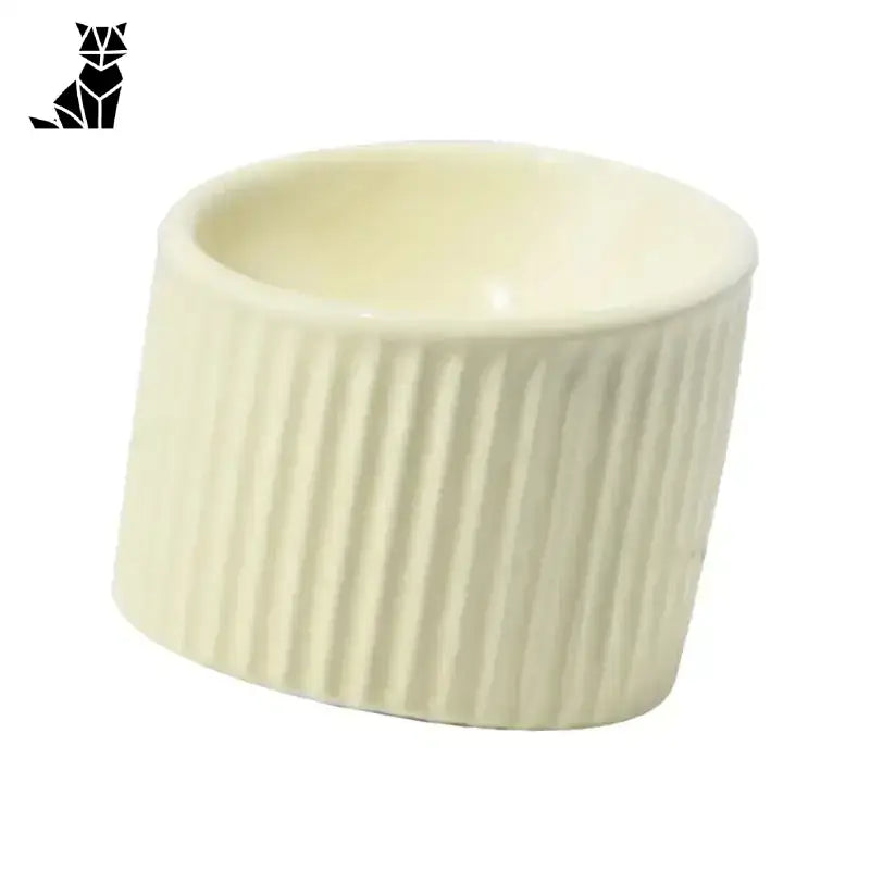 Ceramiczna Miska dla Kota - Elegancki Styl i Komfort żółty Kremowy Ceramika Zwierzak