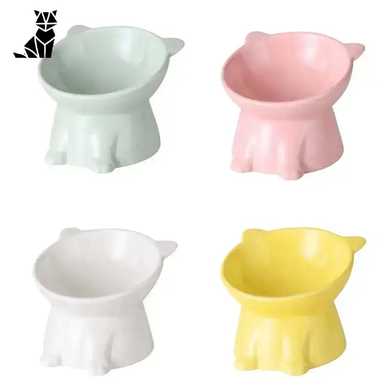 Ceramiczna Miska dla Kota – Styl i Wygoda Cztery Podwyższony Ceramika
