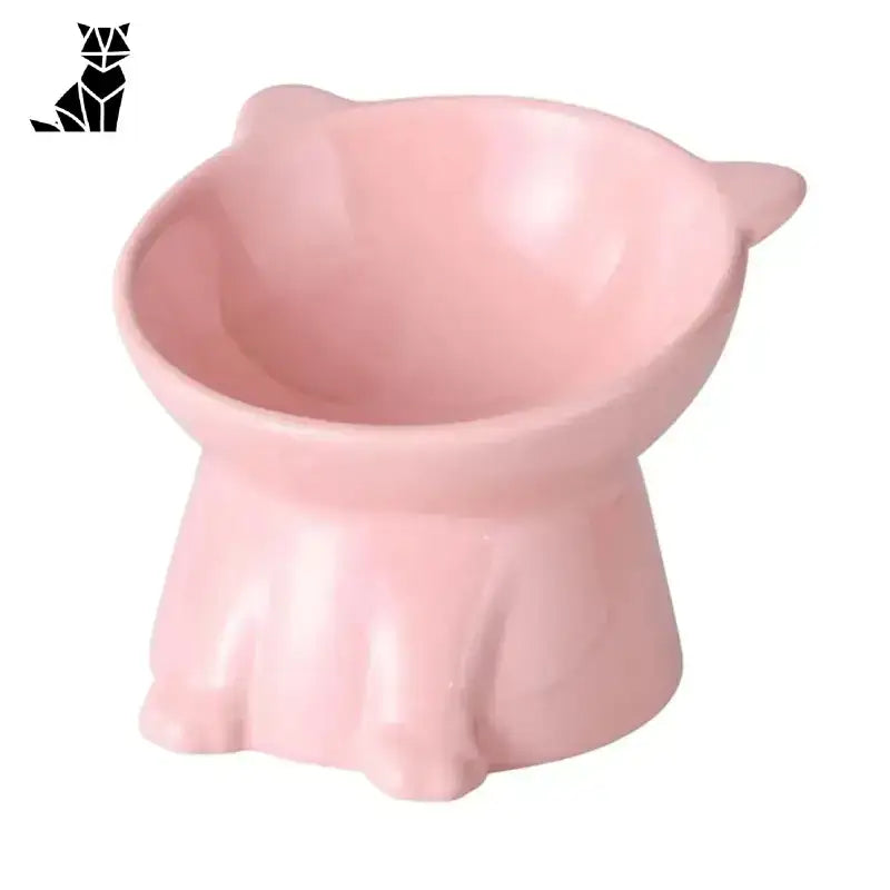 Ceramiczna Miska dla Kota – Styl i Wygoda Różowy Różowy Podwyższony Kot