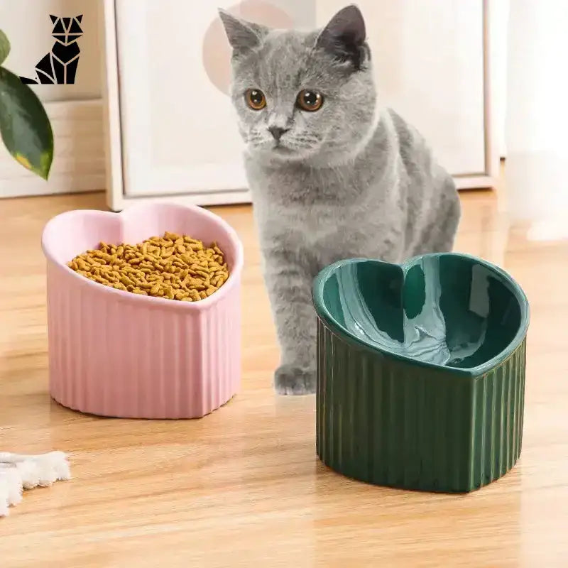 Ceramiczna Miska dla Kota - Stylowa i Funkcjonalna w Kształcie Serca Ceramika Zwierzak