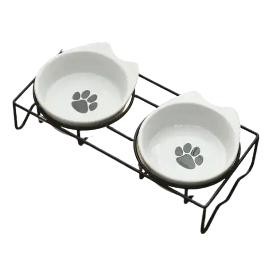 Ceramiczna Miska dla Zwierzaka - Styl i Wytrzymałość Blanc / Ceramiczny Biały Ceramika Zwierzak