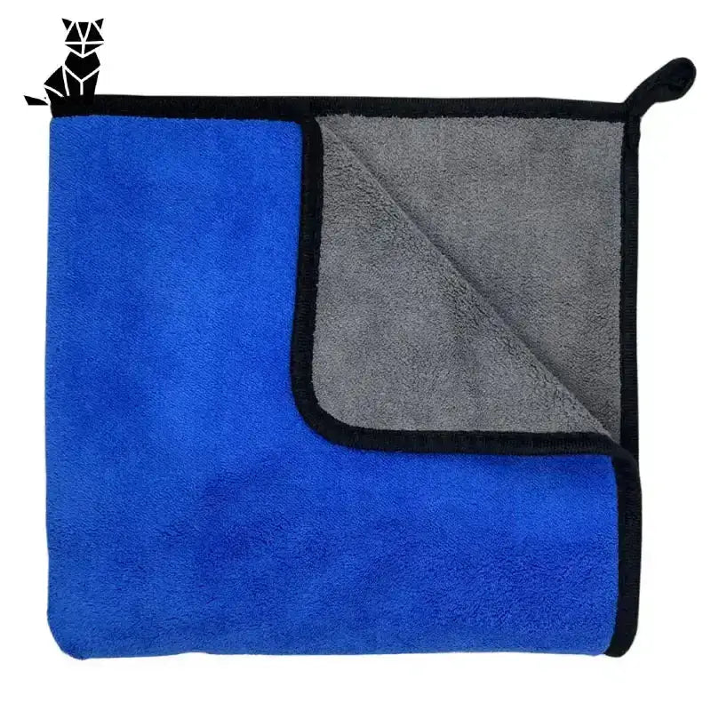 Chłonny Ręcznik z Mikrofibry Szybkoschnący dla Psa Niebieski / S(60x30cm) Dwustronny Niebieski Szary
