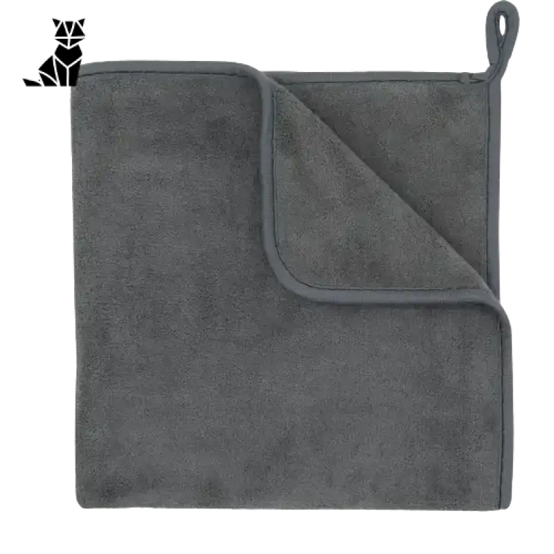 Chłonny Ręcznik z Mikrofibry Szybkoschnący dla Psa Szary / S(60x30cm) Złożony Szary Mikrofibra