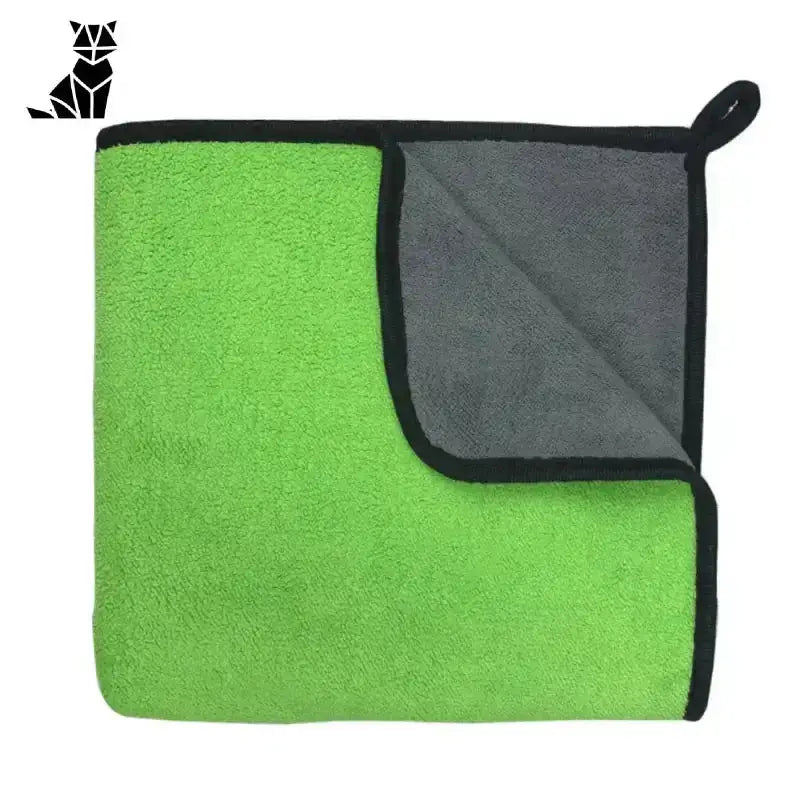 Chłonny Ręcznik z Mikrofibry Szybkoschnący dla Psa Zielony / S(60x30cm) Dwustronny Mikrofibra Ręcznik