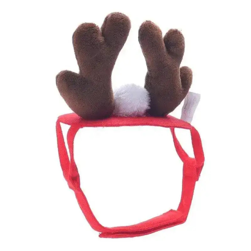 Czapka Renifera dla Psa – Styl i Wygoda Tytuł Domyślny Czerwony Zwierzak Opaska