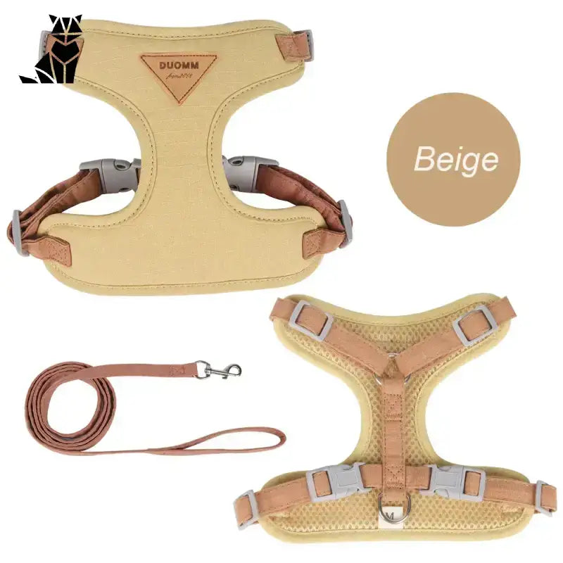 Dobre Szelki dla Kota – Komfort i Bezpieczeństwo Xs (2-3 Kg) / Beżowy Beż Zwierzak Uprząż