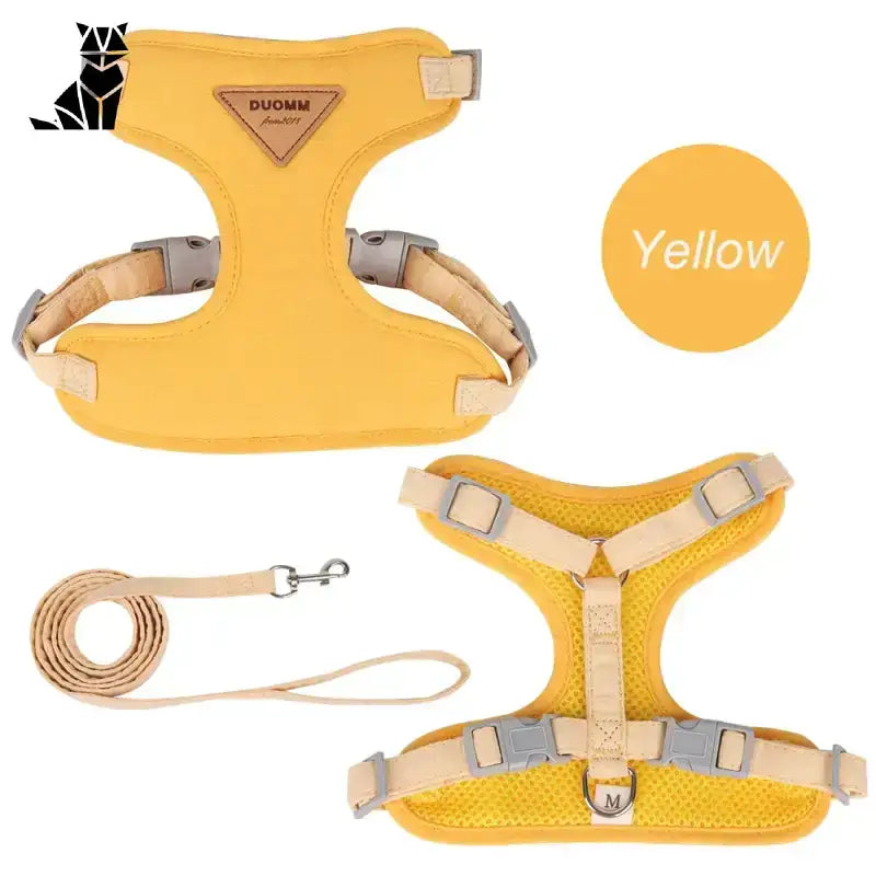 Dobre Szelki dla Kota – Komfort i Bezpieczeństwo Xs (2-3 Kg) / żółty żółty Zwierzak Uprząż