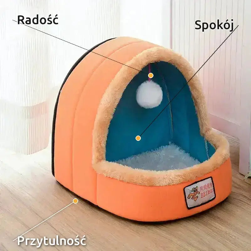 Domek dla Kota Przytulny z Miękkim Wnętrzem