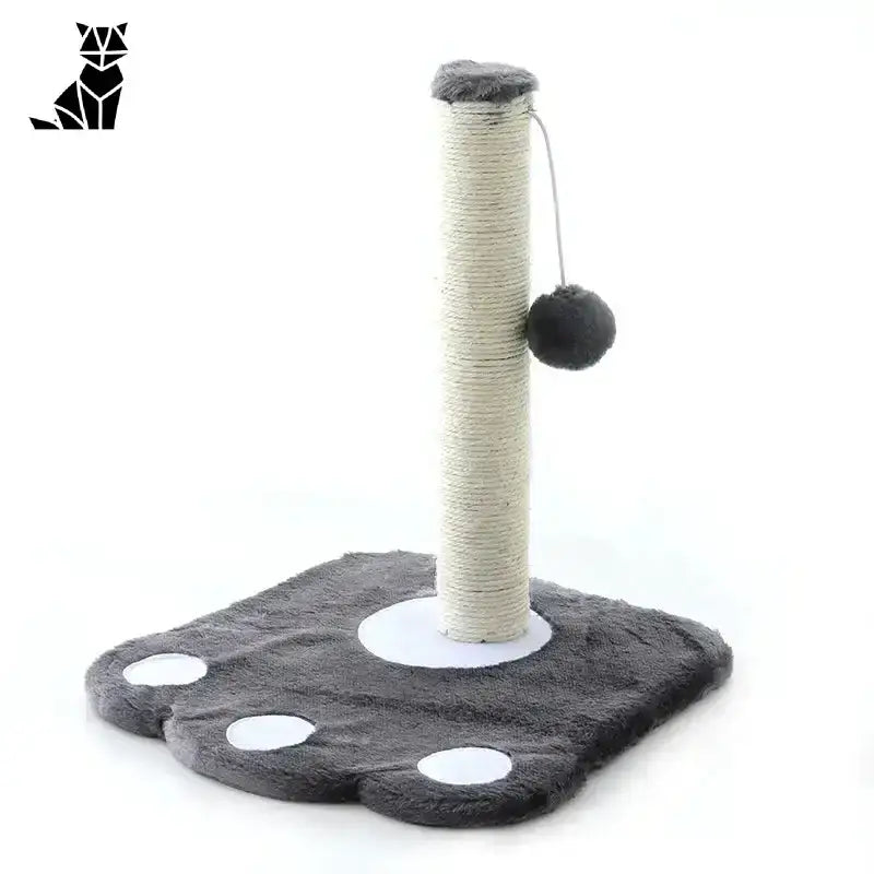 Domek Drapak dla Kota – Styl i Wygoda Szary w Kształcie łapy Kot