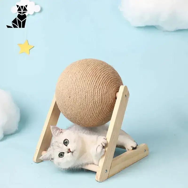 Domek z Drapakiem dla Kota Pełen Zabawy Mały Kot Drapak Sizal