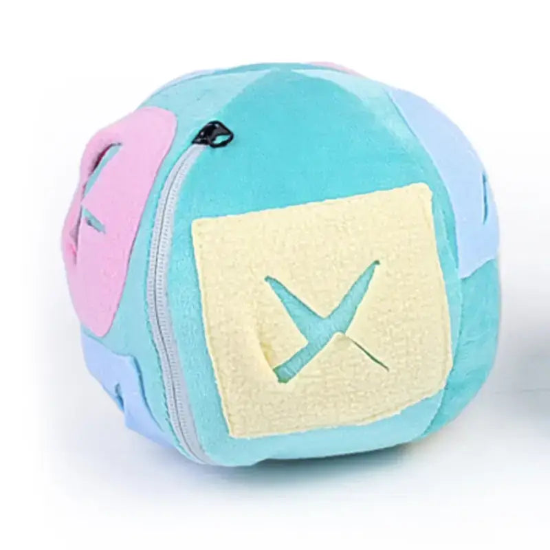 Dozownik Karmy z Piłką dla Psa - Zabawa i Zdrowie Niebieski Wielokolorowy Plusz Aktywność