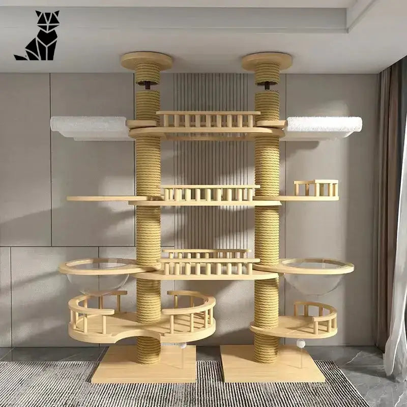 Drapak dla Kota 2m – Komfortowy Plac Zabaw Wielopoziomowy Kot Drzewo