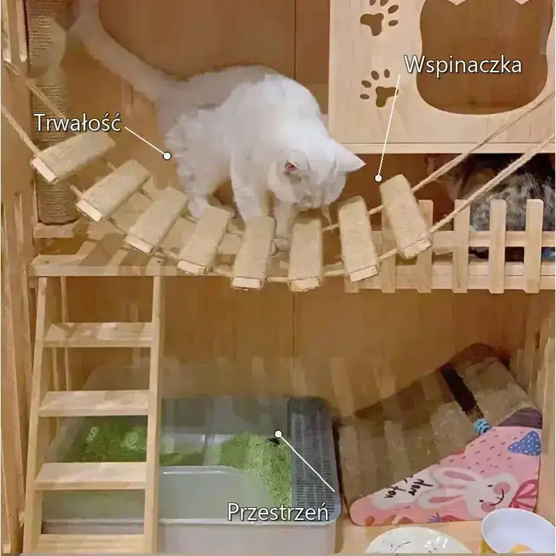 Drapak Mocowany do ściany Sizalowy dla Kota