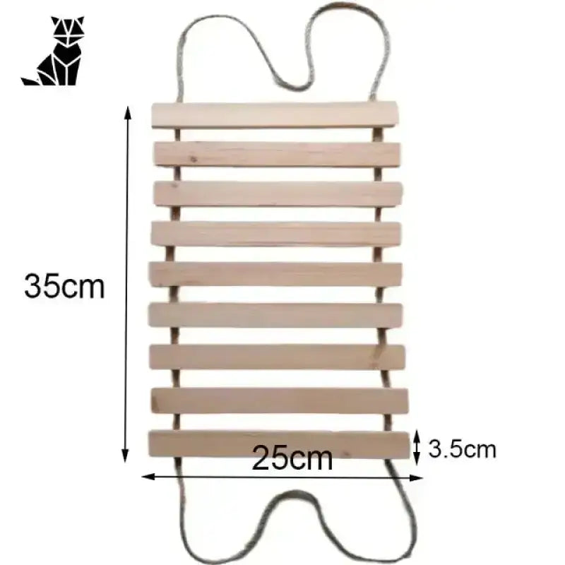 Drapak Mocowany do ściany Sizalowy dla Kota Skala 35 Cm Wielopoziomowy Drewniany Półka