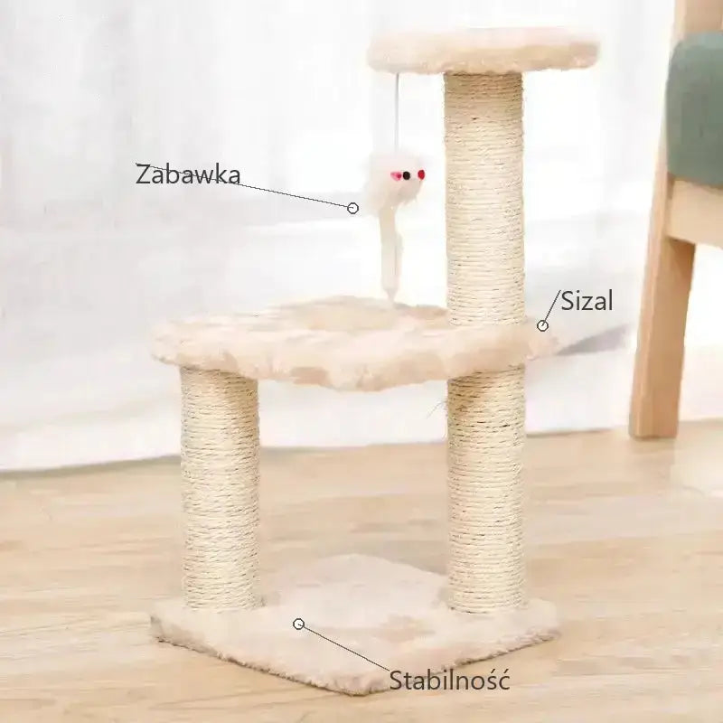 Drapak z Legowiskiem dla Dużego Kota Stabilny