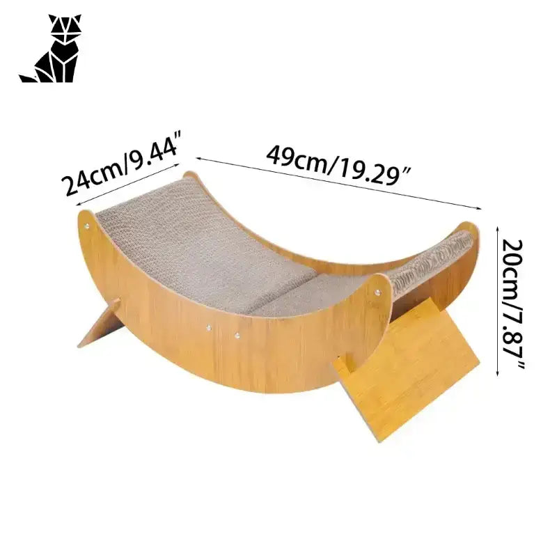 Drewniany Drapak dla Kota Stabilny z Legowiskiem Drewniany Kot Drapak