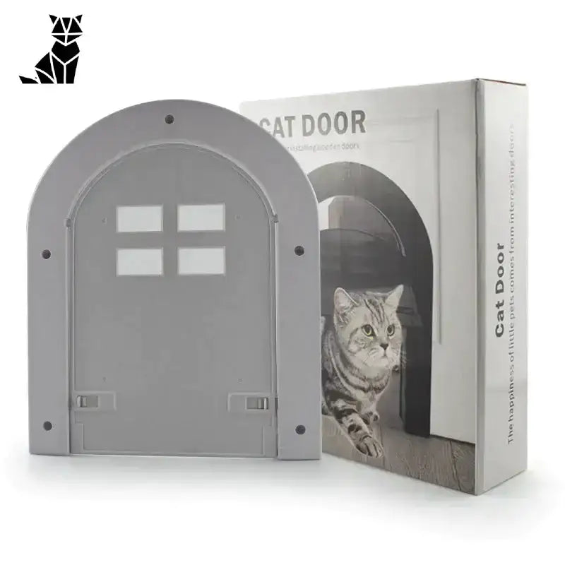 Drzwi dla Kota w ścianie – Komfort i Swoboda Black Szary Zwierzak Drzwi