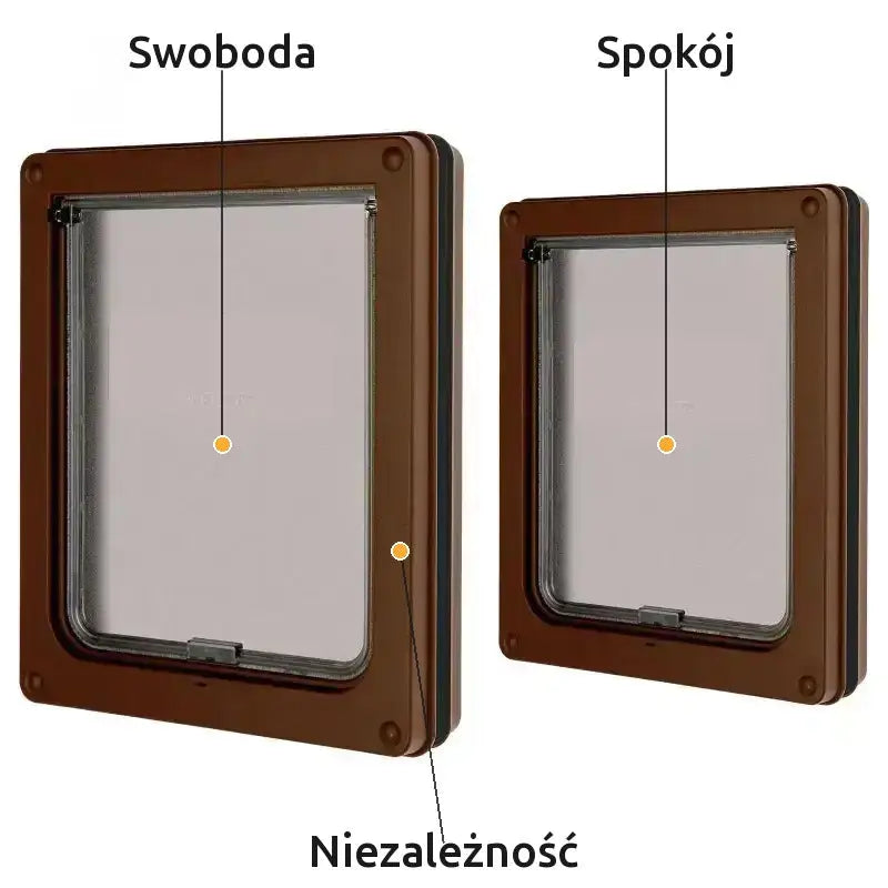 Drzwiczki dla Kota do łazienki z Klapką