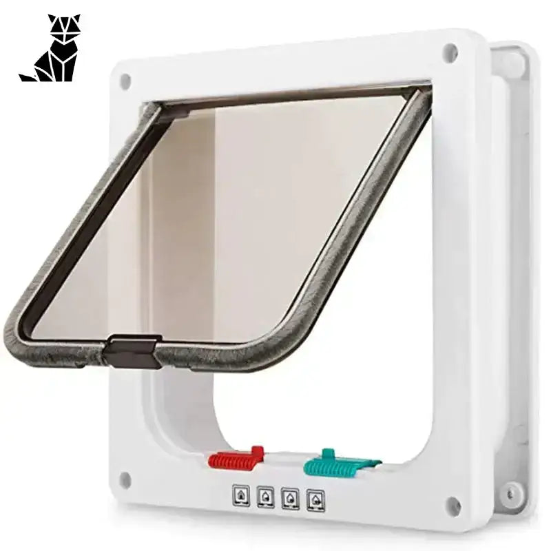 Drzwiczki dla Kota z Chipem – Bezpieczne Wejście Biały Zwierzak Klapa