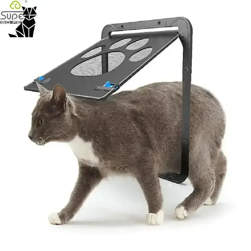 Drzwiczki dla Zwierząt – Trwałość i Komfort Szary Kot Czarny