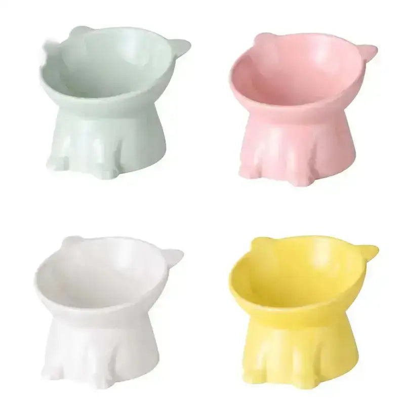 Elegancka Ceramiczna Miska dla Kota na Stojaku
