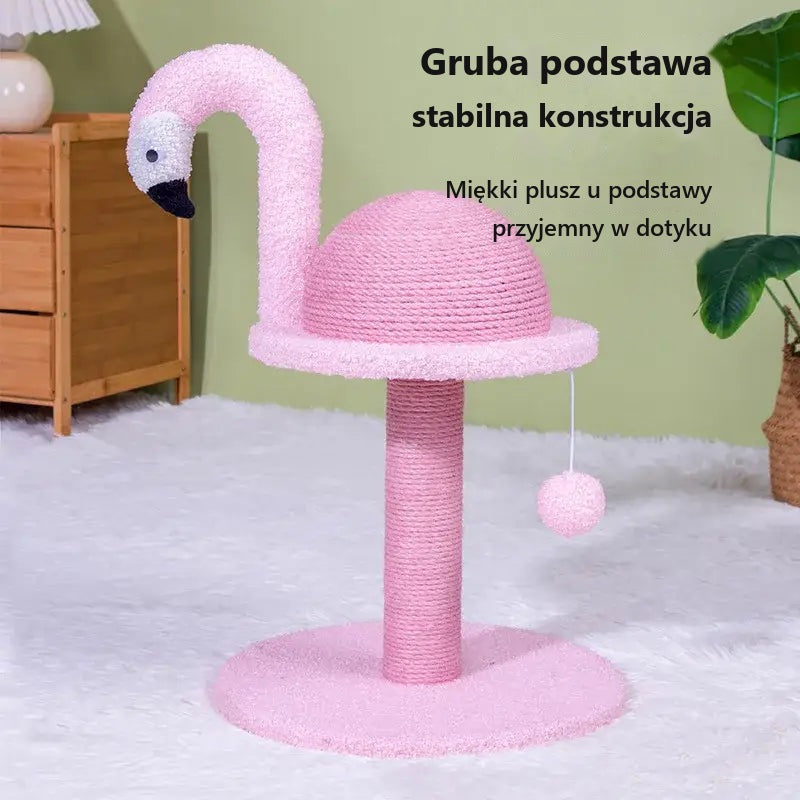 Flaming Dekoracja Drapak dla Kota Stylowy Różowy