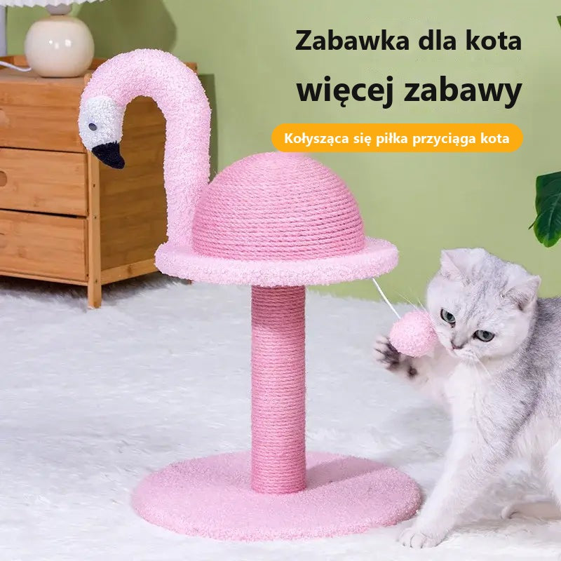 Flaming Dekoracja Drapak dla Kota Stylowy Różowy
