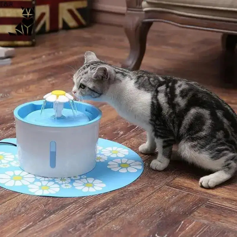 Fontanna Catdrink dla Kota Nawadniająca z Filtrem w Kształcie Stokrotki Zwierzak Woda