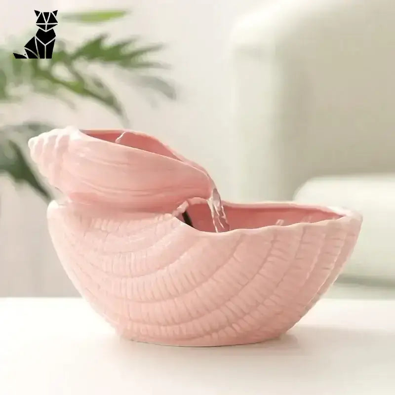 Fontanna Ceramiczna dla Kota z Regulacją Przepływu Różowy