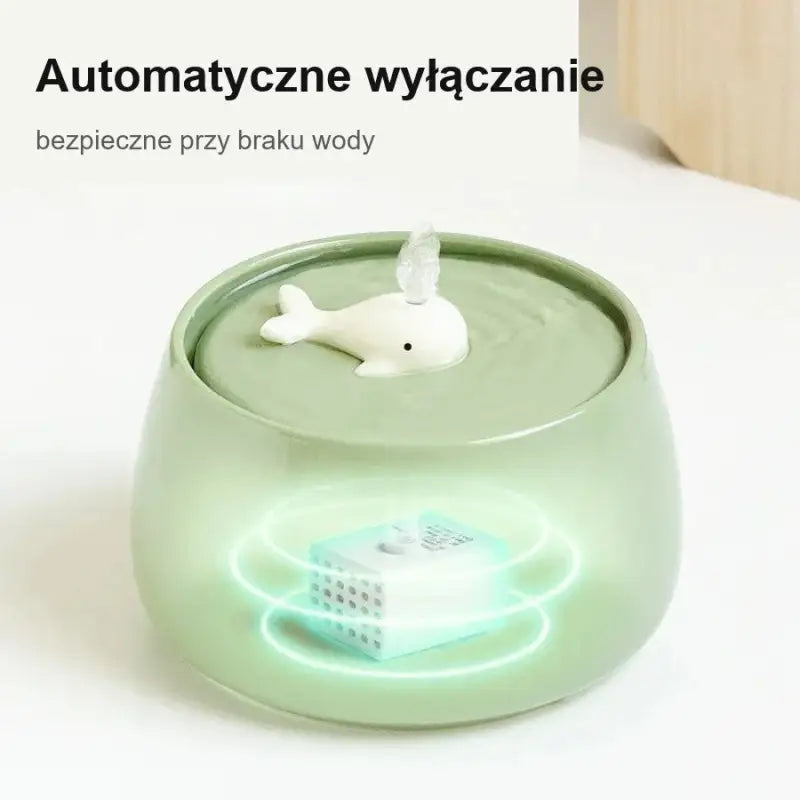 Fontanna dla Kota Ceramiczna z Regulacją Przepływu