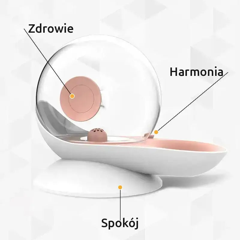 Fontanna dla Kota z Filtrem Cicha do Picia Różowy