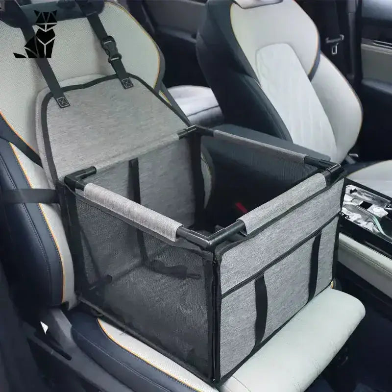 Fotelik dla Kota do Samochodu – Bezpieczna Podróż Gris Clair Szary Zwierzak Samochód