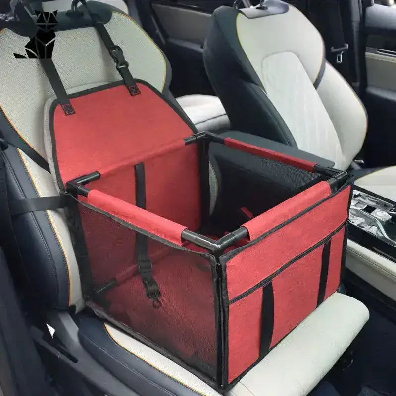 Fotelik dla Kota do Samochodu – Bezpieczna Podróż Róż Czerwony Składany Zwierzak