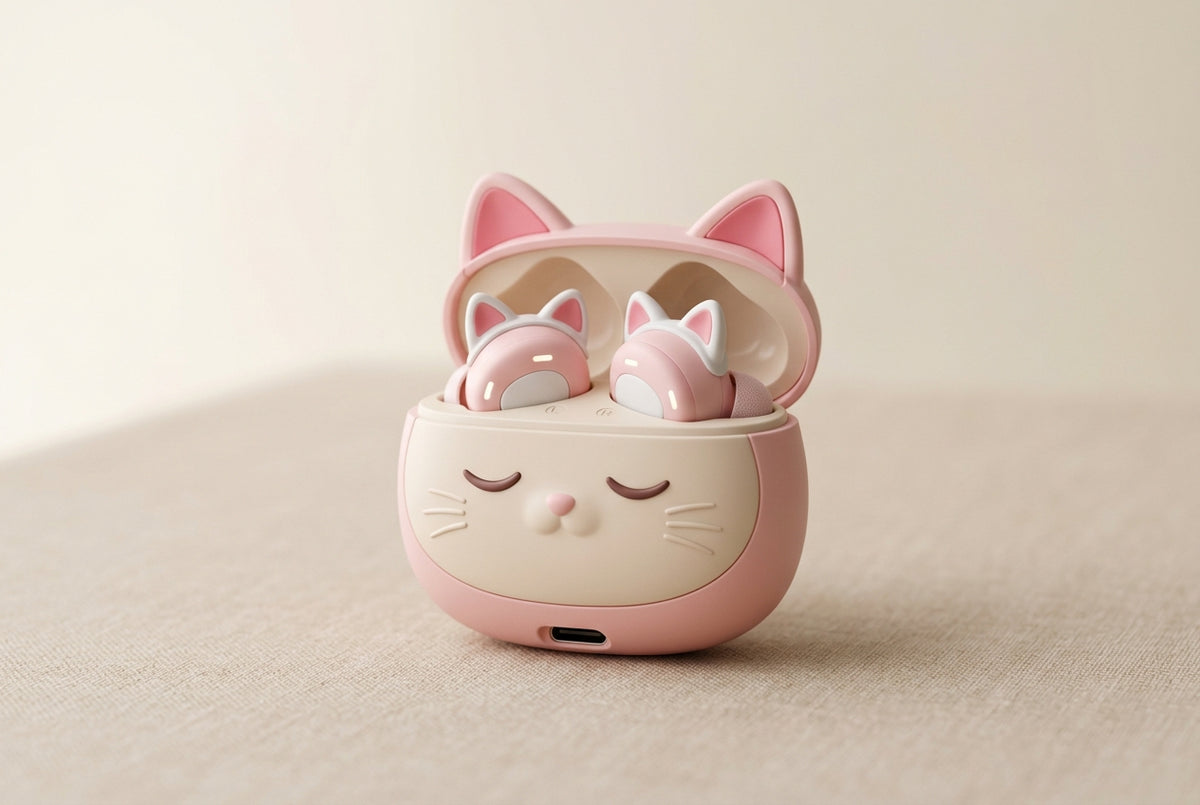 Gadzet kawaii w ksztalcie kota zblizenie - Petzeal
