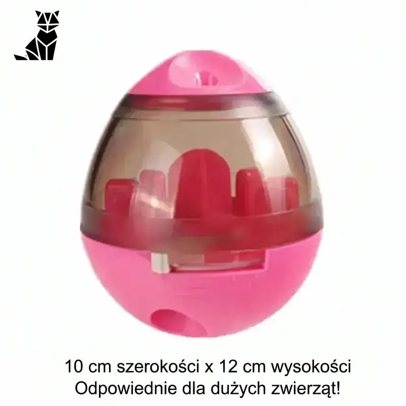 Interaktywna Piłka dla Psa z Funkcją Edukacyjną Jajko 12 Cm – Różowe, dla Dużych