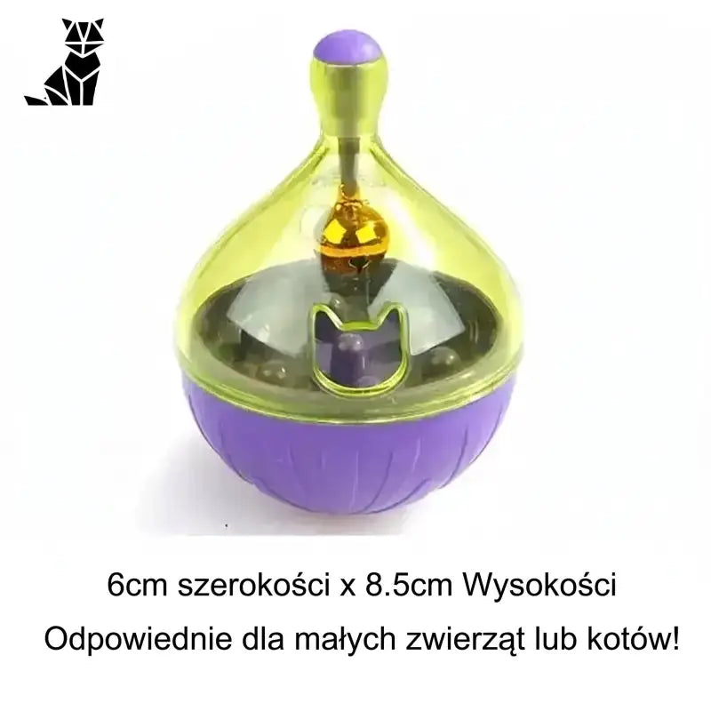 Interaktywna Piłka dla Psa z Funkcją Edukacyjną Wańka-wstańka 8,5 Cm – dla Małych i Kotów