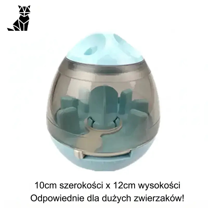 Interaktywna Piłka dla Psa z Funkcją Edukacyjną Jajko 12 Cm – Jasnoniebieskie, dla Dużych