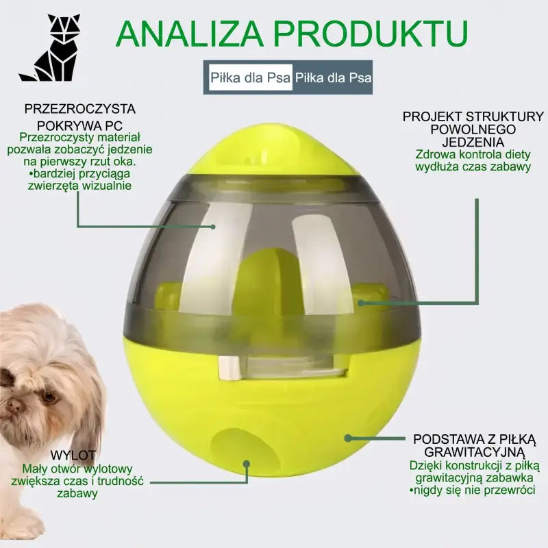 Interaktywna Piłka dla Psa z Funkcją Edukacyjną