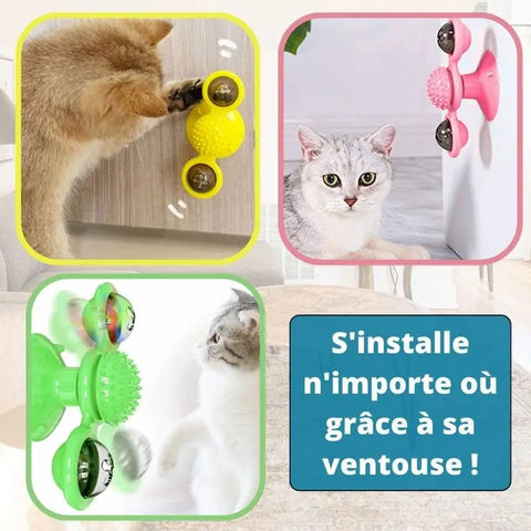 Moulin rotatif pour chat 3 en 1 | CatsMill™