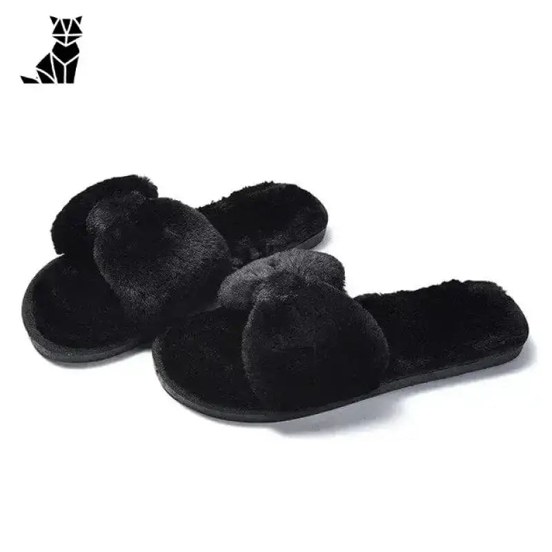 Kapcie Damskie z Kokardą – Styl i Wygoda Czarny / 36 Para Czarny Faux