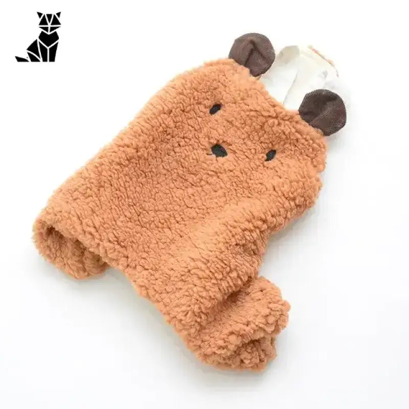 Kapelusz dla Psa Przeciwsłoneczny Regulowany Brązowy (garnitur) / s (<1,5 Kg) Puszysty Brązowy Zwierzak