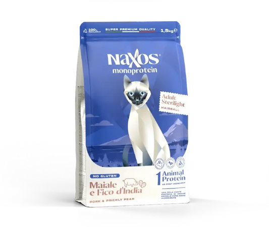 Karma dla Kota po Sterylizacji - Monobiałkowa Wieprzowina z Opuncją 1,5kg | Naxos