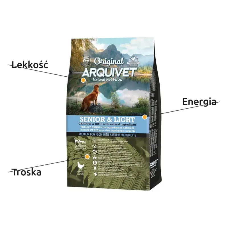 Karma dla Psa Seniora 7+ i z Nadwagą 3kg - Senior & Light | Arquivet