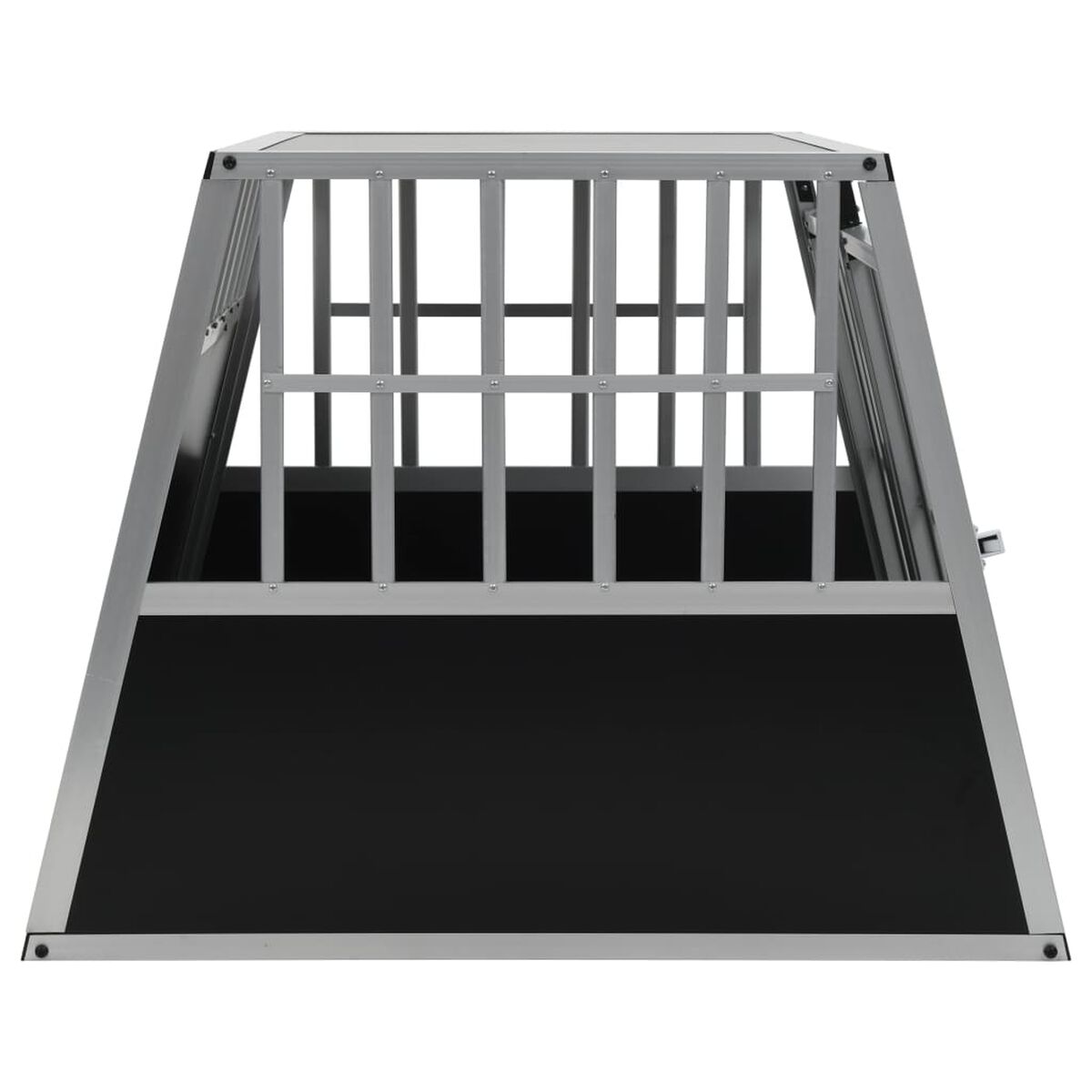 Klatka Transportowa dla Psa do Samochodu 94x88x69 cm Aluminium Podwójne Drzwi – widok 4