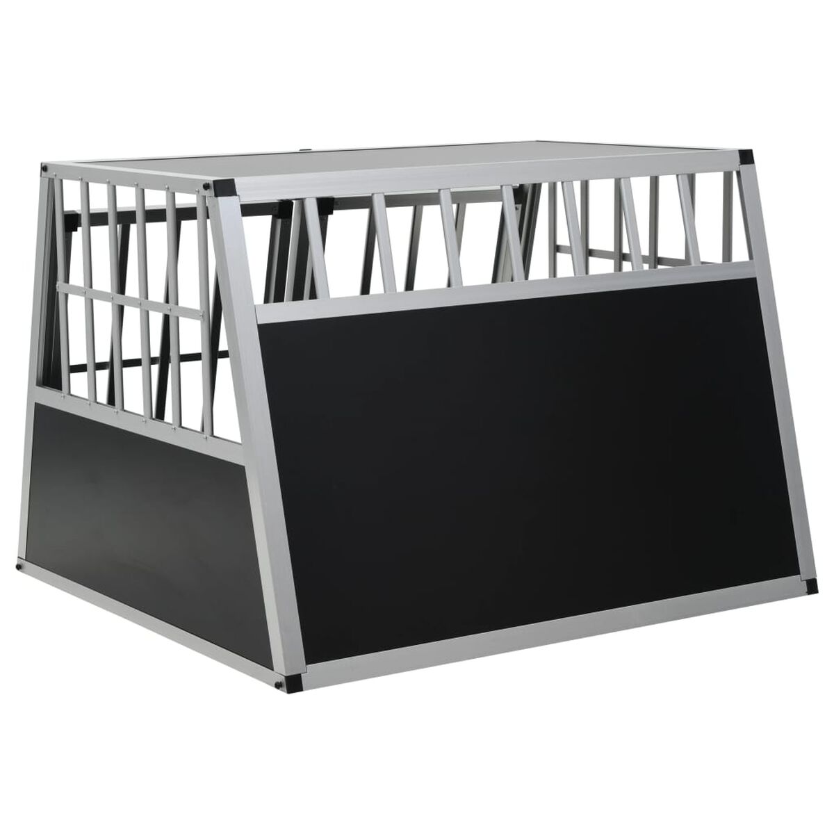 Klatka Transportowa dla Psa do Samochodu 94x88x69 cm Aluminium Podwójne Drzwi – widok 5