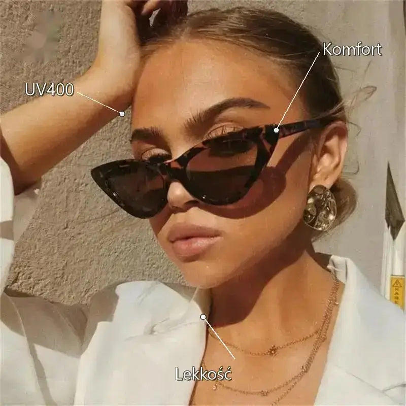 Kocie Okulary Przeciwsłoneczne Retro Uv dla Kobiet